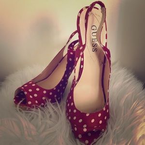 Polka dot heels
